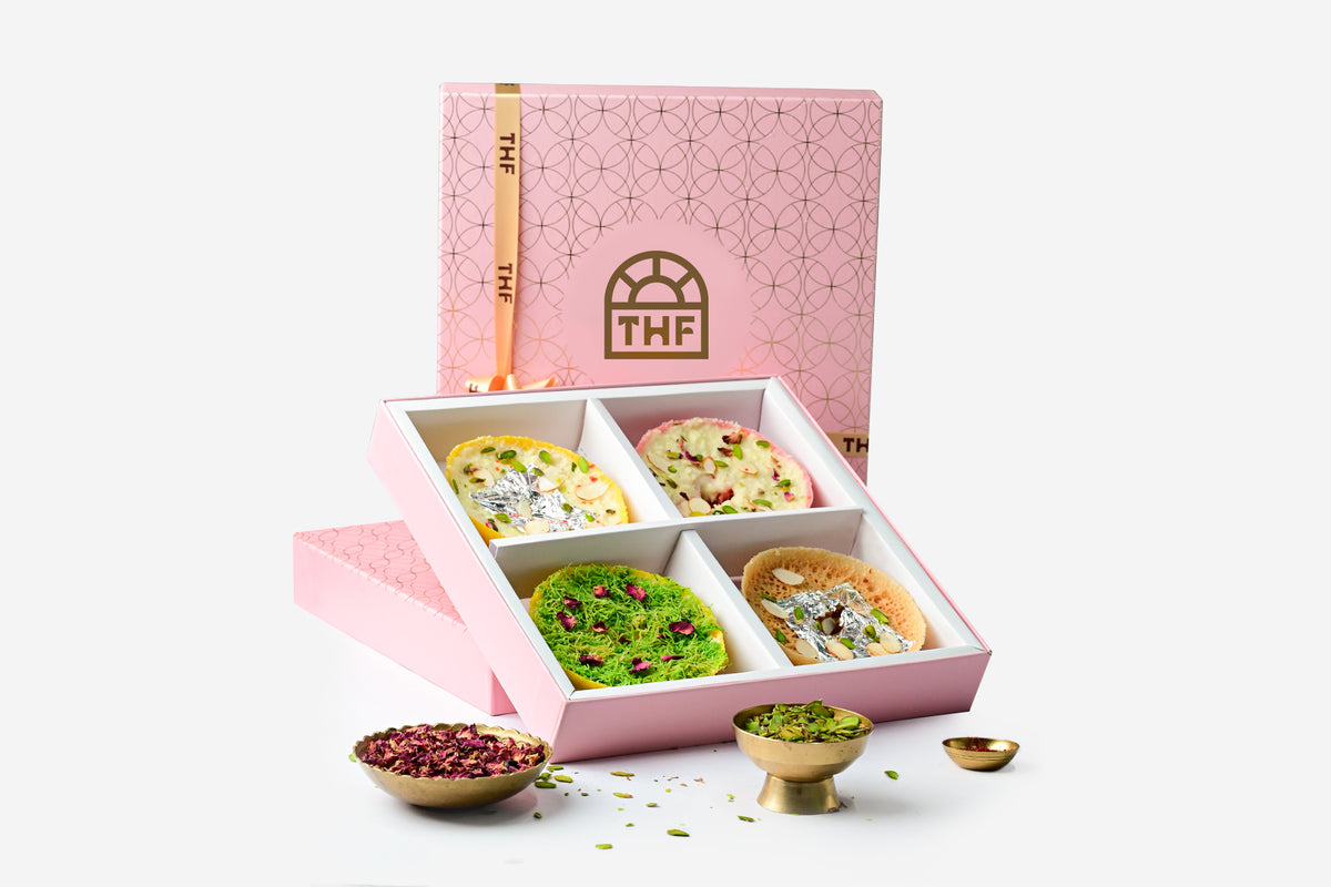 Assorted Traditional Ghewar Box